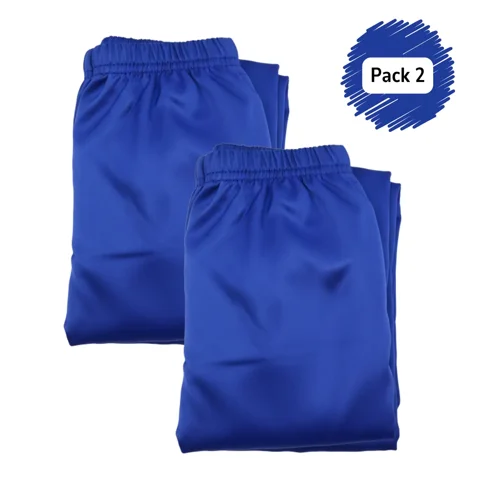 Genérico - Pack 2 Pantalones Buzo Fantasia Niño Niña Escolar Azul / Verde