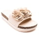 thumbnail image 3 of Sandalia Mujer Beige Flowers, 3 of 4