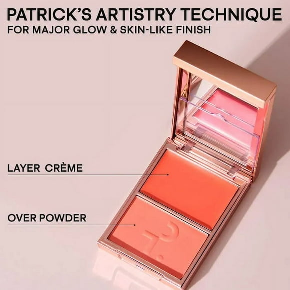 Dúo rubor en crema y polvo PATRICK TA She's Blushing 10 gr