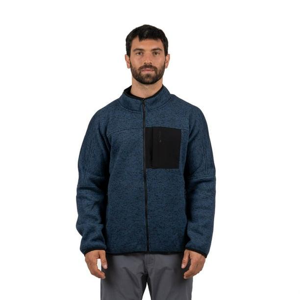 Polar Hombre Tejido Full Zip Middle 84 Lhotse azul L