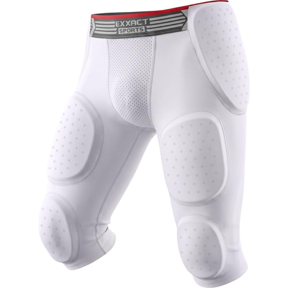 Faja Protectora de Fútbol Americano Exxact Sports A4XL Blanco 7 Almohadillas