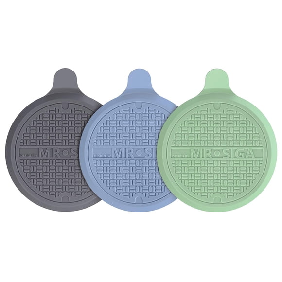 Tapón de silicona para bañera MR.SIGA, 5,1 cm de diámetro, paquete de 3