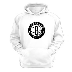Genérico - Polerón Canguro Brooklyn Nets Blanco Talla L Unisex