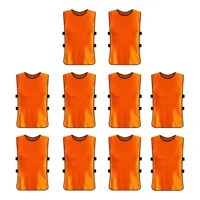 Linea Sport - Pack X10 Chaleco Deportivo Peto Multiuso Para Adultos Futbol