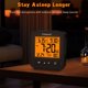 thumbnail image 2 of Reloj despertador Geevon Smart Night Light con temperatura (negro), 2 of 9