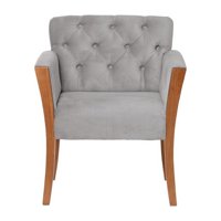 Latam Home - Sitial Kiel Tela Velvet Gris