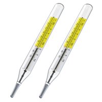 Termómetro De Vidrio Seaboom Mercury Free Clinic, Paquete De 2