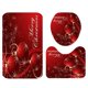 thumbnail image 1 of 3 X Juego De Alfombras De Baño Navideñas Alfombrilla De Baño Antideslizante Cubierta De Tapa De Inodoro Bola, 1 of 5