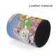 thumbnail image 4 of Rob el Robot-theme Cylinder Pen Holder Pencil Organizer with Flannel Lining PVC Leather Material Cardboard Base for study work 10*8CM, 4 of 6