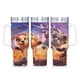 thumbnail image 1 of Gracie y Pedro Vaso aislado de acero inoxidable con asa, diseño temático, regalo para familia, amigos y fans; incluye pajita y encaja en el portavasos estándar, 40 oz, 1 of 6