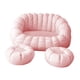 thumbnail image 3 of Puf Con Relleno, Moderno Puf Esquinero Para Dormitorio, Color Rosa, 3 of 5
