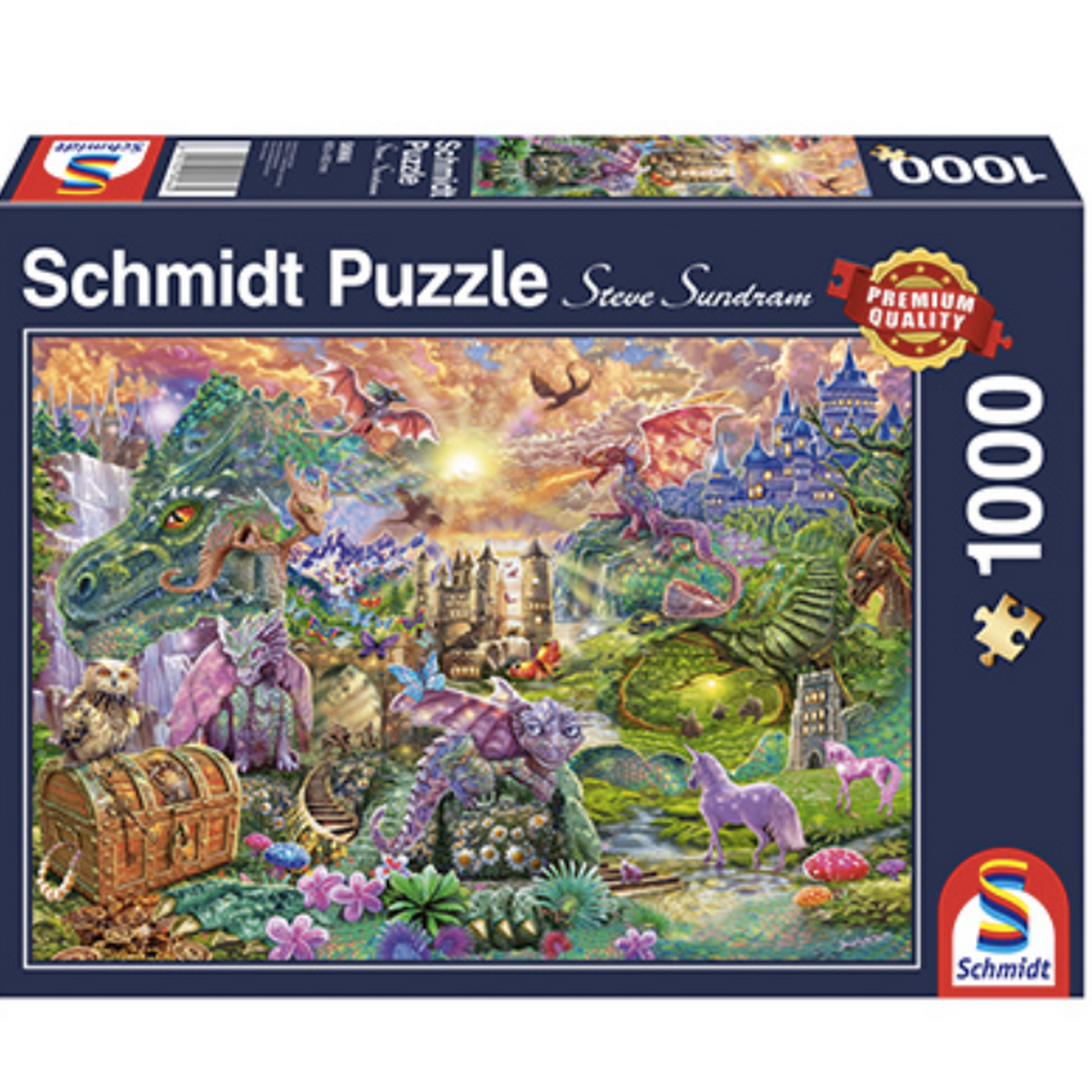Schmidt - Puzzle 1.000 Piezas Reino De Dragones