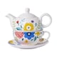 thumbnail image 2 of Tetera De Porcelana, Tetera De Pintura Colorida Para El Hogar, Cocina, Hotel, Estilo C, 2 of 3