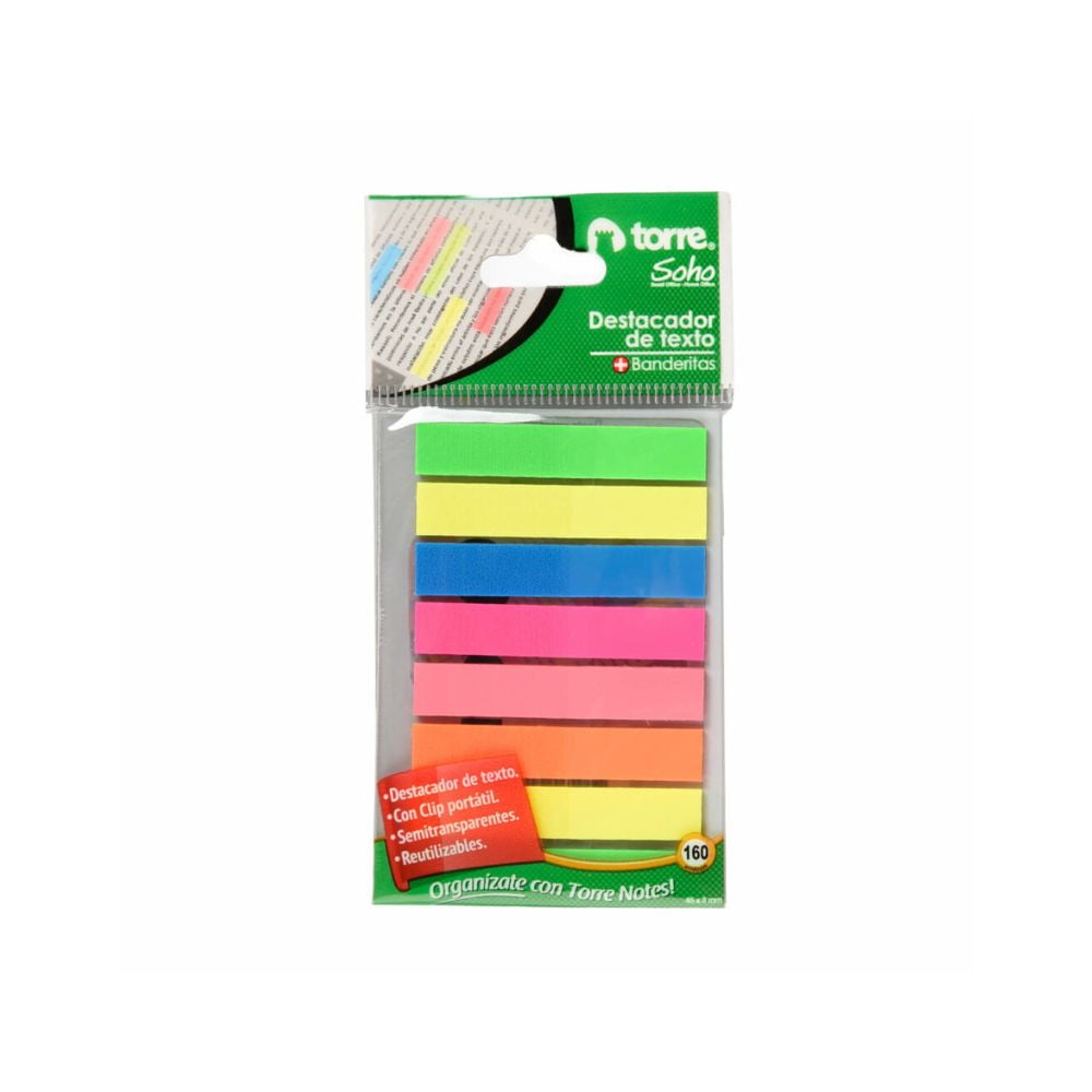 Blister Banderitas Destacadoras 160 Uni. Torre