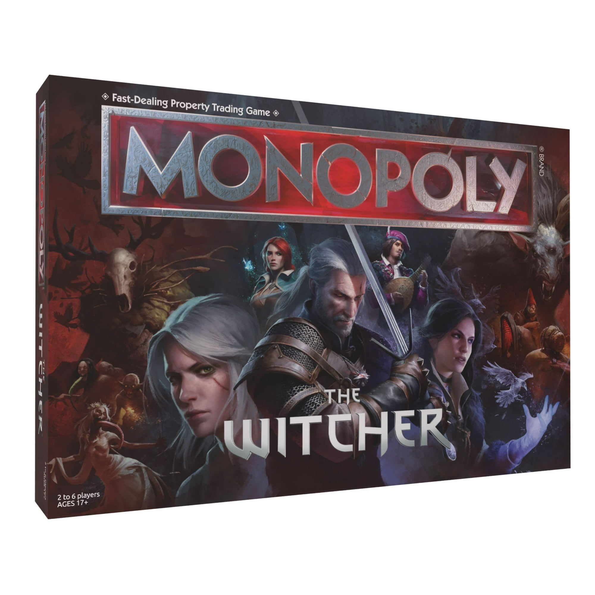 Usaopoly - Juego De Mesa Monopoly The Witcher Con Licencia Oficial