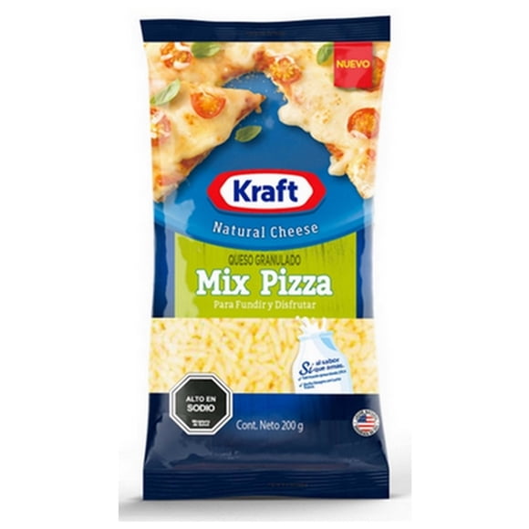 Queso Granulado Mix Pizza, 200 g