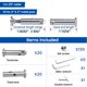 thumbnail image 2 of [Hardware] Kit de barandillas invisibles Muzata Swageless, 20 pares, 2 of 6