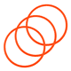 thumbnail image 1 of Set de 3 Aros de Agilidad de 50 cm Para Entrenamiento Funcional, 1 of 2