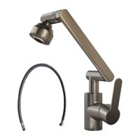 Bothyi - Grifo Giratorio Para Lavabo, Grifo Para Lavabo, Grifo Para Baño, Para Hotel, Restaurante, Oficina, Manguera De 60 Cm