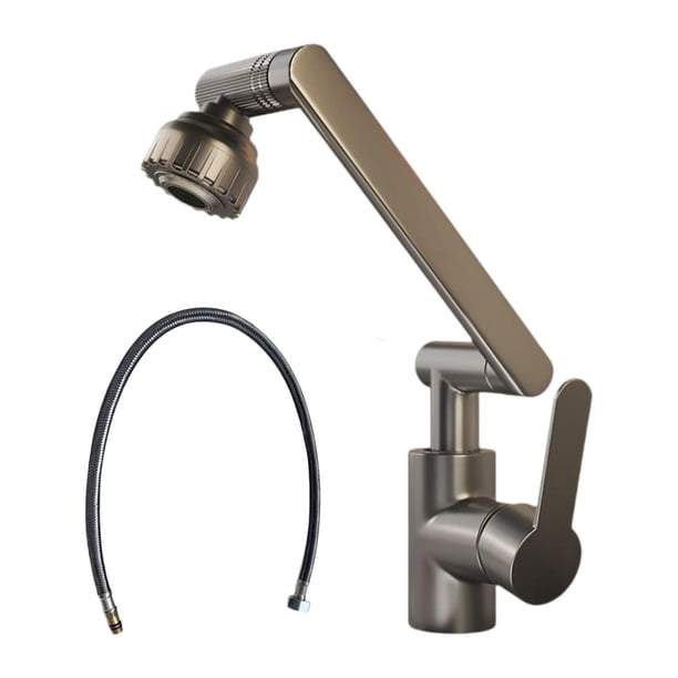 Grifo Giratorio Para Lavabo, Grifo Para Lavabo, Grifo Para Baño, Para Hotel, Restaurante, Oficina, Manguera De 60 Cm