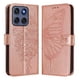 thumbnail image 1 of Funda cartera mariposa para Motorola Edge 60 con soporte y ranuras para tarjetas Oro rosa, 1 of 5