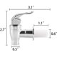 thumbnail image 4 of Paquete de 4 grifos de repuesto para dispensador de bebidas, reutilizables, para jarras de vidrio y grifos de agua., 4 of 5