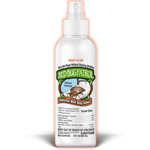 Aerosol para chinches Bed Bug Patrol, aprobado por la TSA, 90 ml, natural