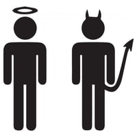 Rienda Libre Graphics - Decomural Angels Devils His Hers Funny Pack Ws-33400