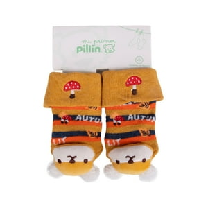 Calcetines Recién Nacido Niño Mostaza Pillin