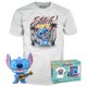 thumbnail image 1 of Camiseta Funko Pop! &Tee Lilo and Stitch Ukelele Stitch Flocked, 1 of 9