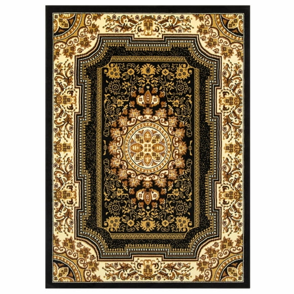 Alfombra Kashan King Negra 200 x 290 cm