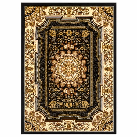 Modalfo - Alfombra Kashan King Negra 200 X 290 Cm