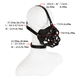 thumbnail image 1 of 1pc Bdsm Hollow Mesh Face Mask With Fetish Slave Open Mouth Ball Gag For Couple Adult Games Bondage Restraints Cosplay Sex Toys, 1 of 1