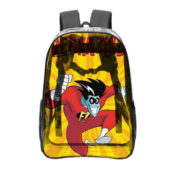 FreakazoidMochila transparente temática, resistente y duradera, bolsa see-through para trabajo, deporte, universidad y viaje, 31 × 43 cm