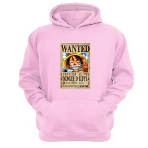 Genérico - Polerón Canguro Luffy Rosa Talla Xl Unisex