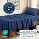 thumbnail image 3 of Juego de sábanas Bare Home Twin XL azul oscuro 1800 GSM, 3 of 9