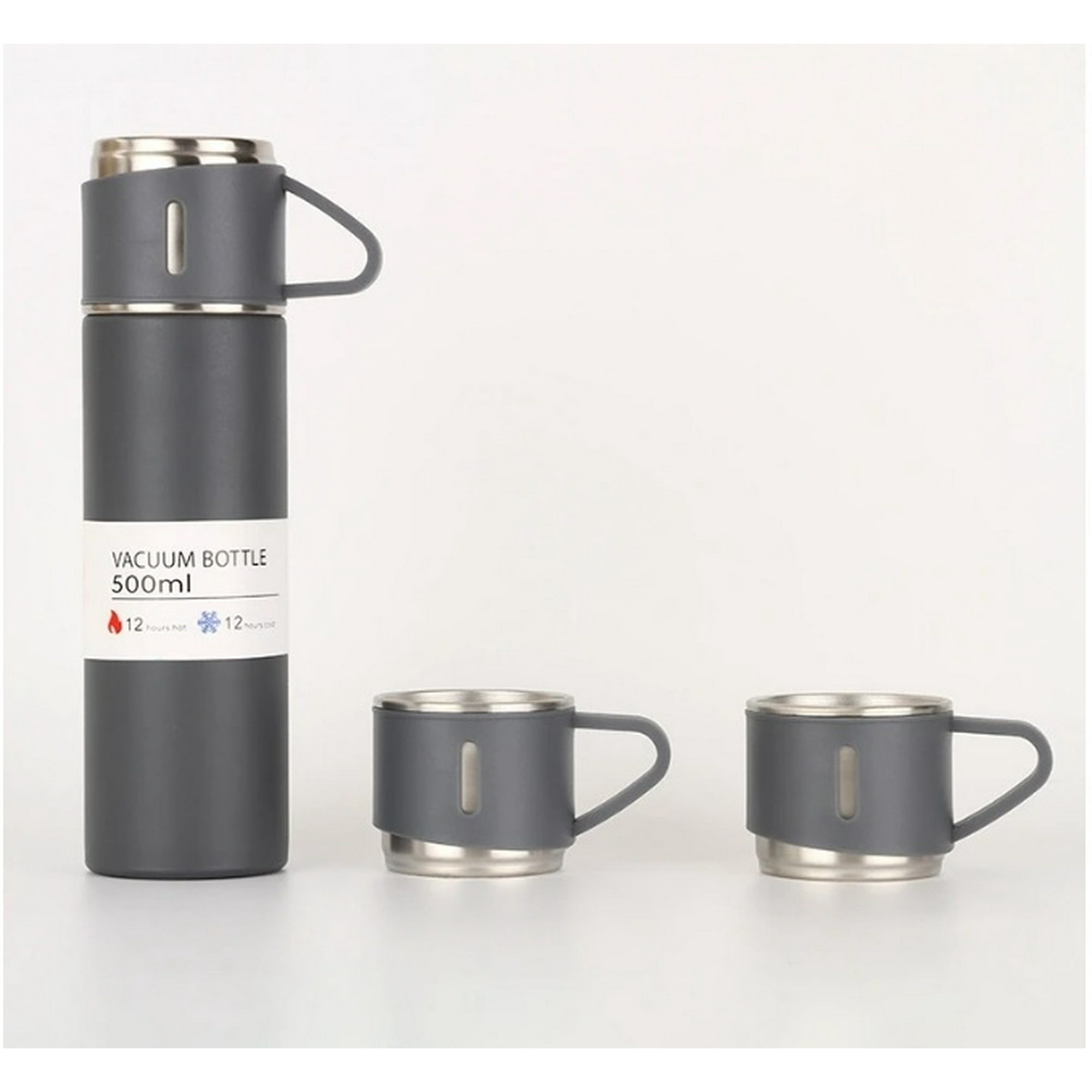 Mouse Spa - Termo Vaso Térmico Acero Inoxidable - 500ml + 2 Tazas Tapa