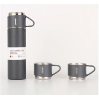 Mouse Spa - Termo Vaso Térmico Acero Inoxidable - 500Ml + 2 Tazas Tapa