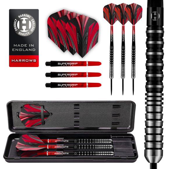Dardos Harrows Predator 21 g‑26 g de Tungsteno con Punta de Acero
