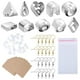 thumbnail image 1 of 1set Polymer Clay Cutters, Clay Earring Cutters Molds With Earring Hooks For Baking Tool, Jewelry Pendant Making, Ceramic Craft, DIY Gift, Fondant Art, 1 of 4
