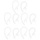 thumbnail image 1 of 10 piezas de repuesto Earhook Ear Hook Loop Earloop Clip para auriculares claro, 1 of 5