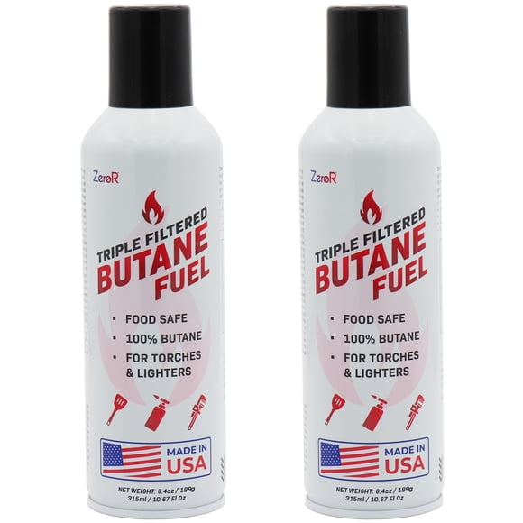 Recarga de combustible de butano Zero R, 315 ml, isobutano 100% puro