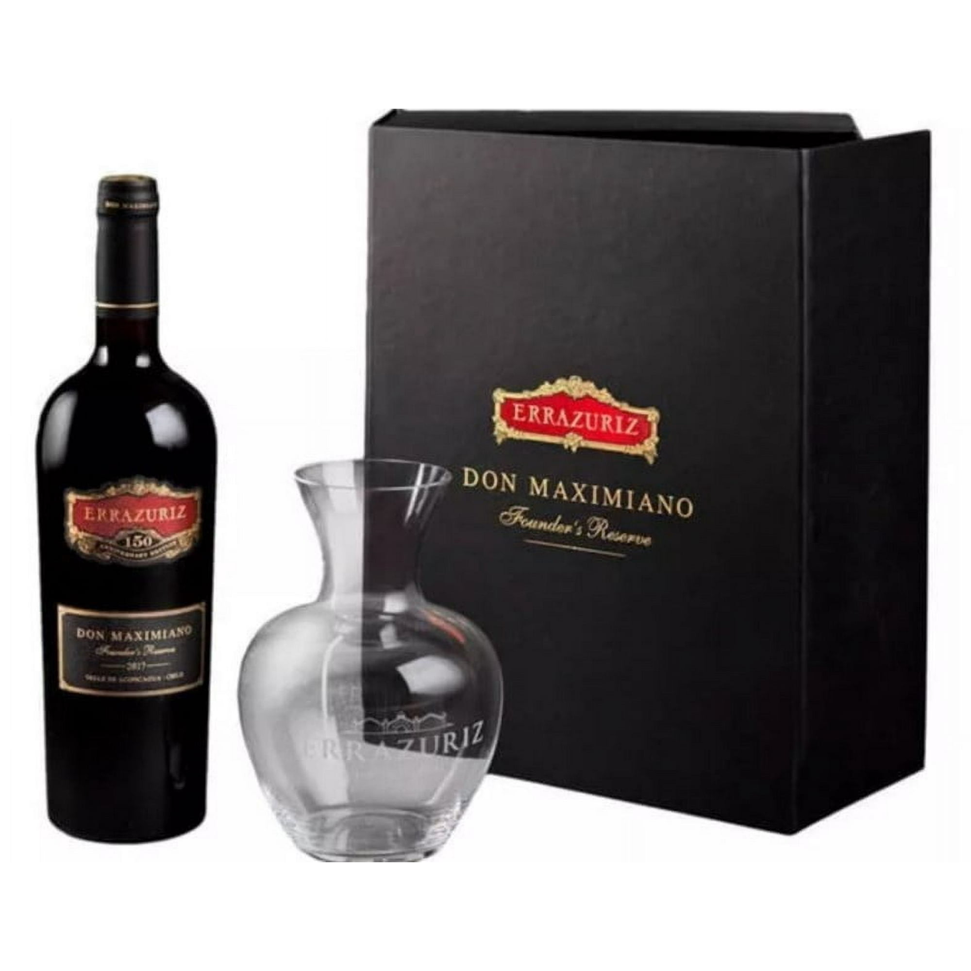 Pack Vino Icono Errazuriz Don Maximiano + Decantador Riedel