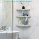 thumbnail image 4 of Juego de estantes de pared para esquina Joiishom Floating Wood White x3, 4 of 7