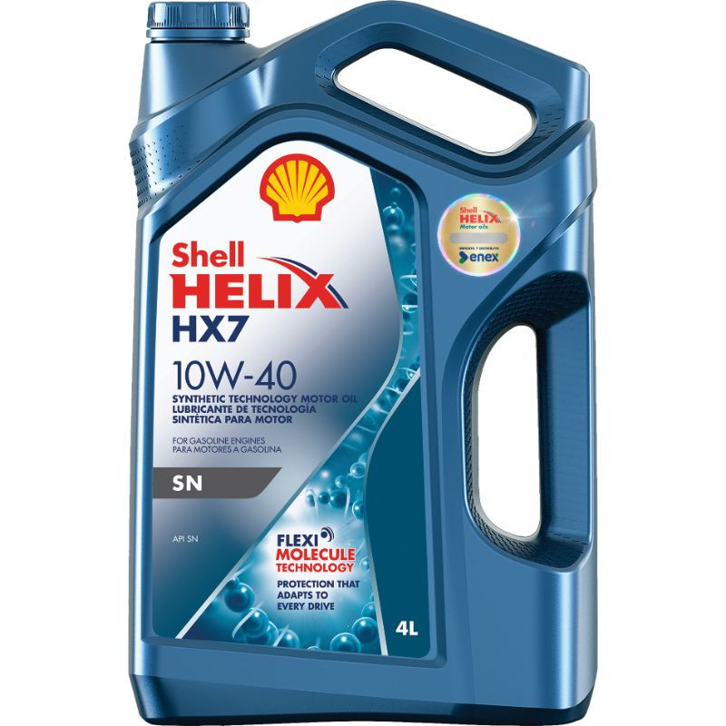 Aceite De Motor Sintetico Helix Hx7 Sn 10w-40 4l 1 Un Shell