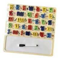 Magideal - Tablero De Rompecabezas De Madera, Juguete Sensorial De Aprendizaje Camboyano Educativo Temprano Para Niños Y Niñas De 3 Años En Adelante, Regalos Del