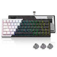 Teclado Womier Q61 Con Junta Rgb, 60% Inalámbrica, Intercambiable En Caliente
