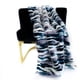 thumbnail image 3 of Manta de lujo de piel sintética elegante Plutus Brands, azul/negro/blanco, 3 of 4