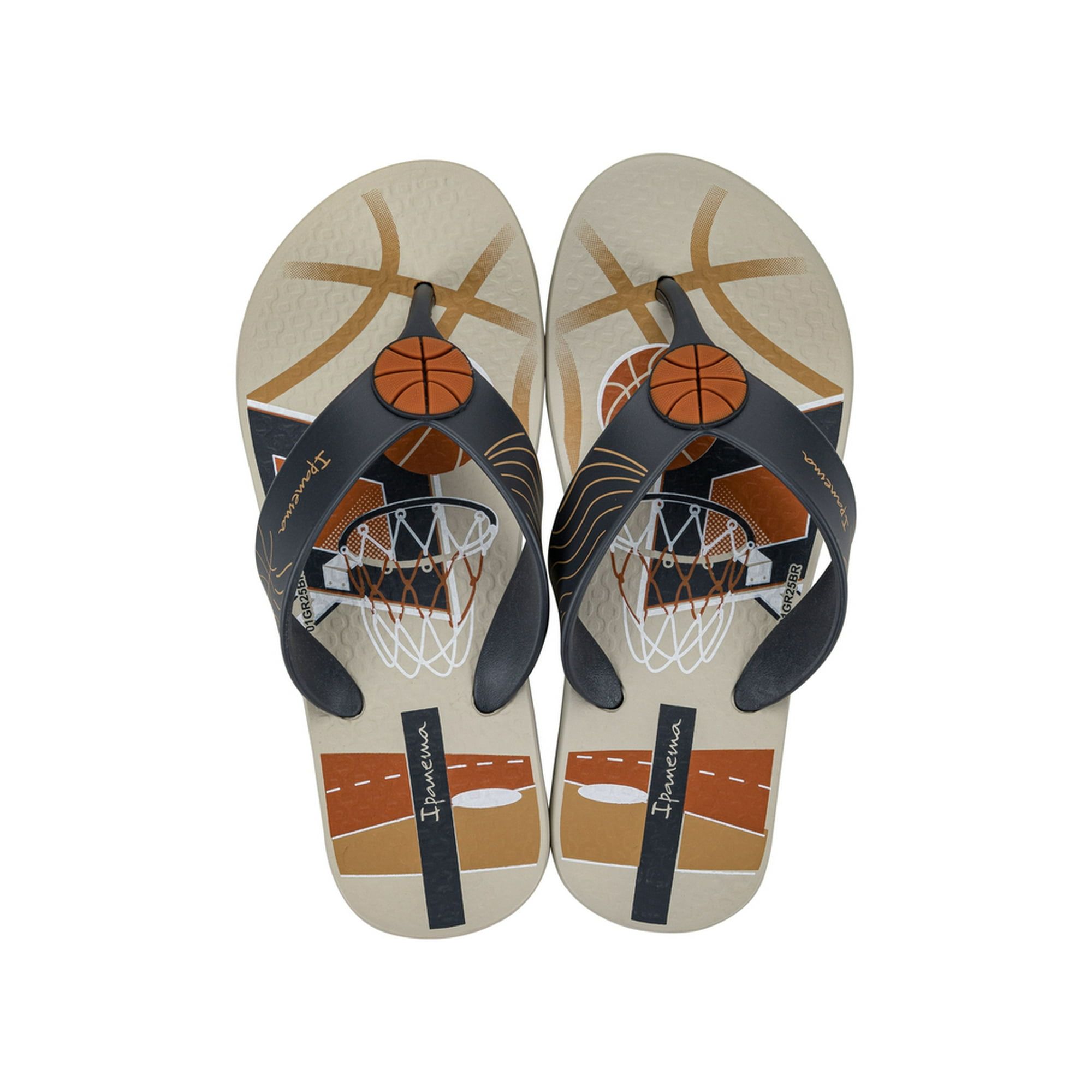 Sandalia Infantil Beige/naranja Sporty Ipanema