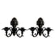 thumbnail image 2 of Candelabro De Pared De Hierro Con Dise?o De Vela, Ideal Para Bodas, Fiestas, Hogar Y Sala De Estar, Color Negro, 2 of 5